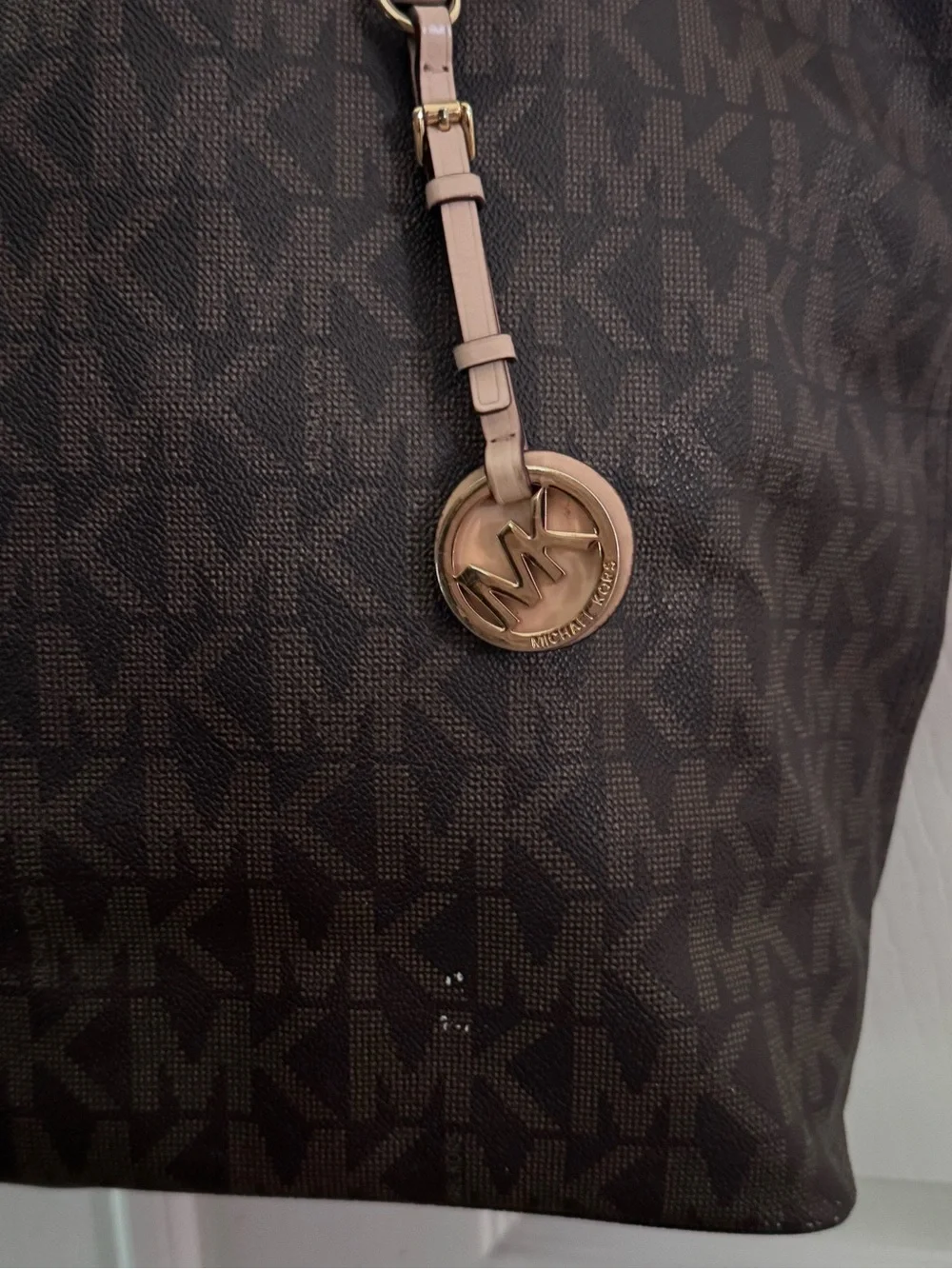 Michael Kors Brown Large Logo Tote